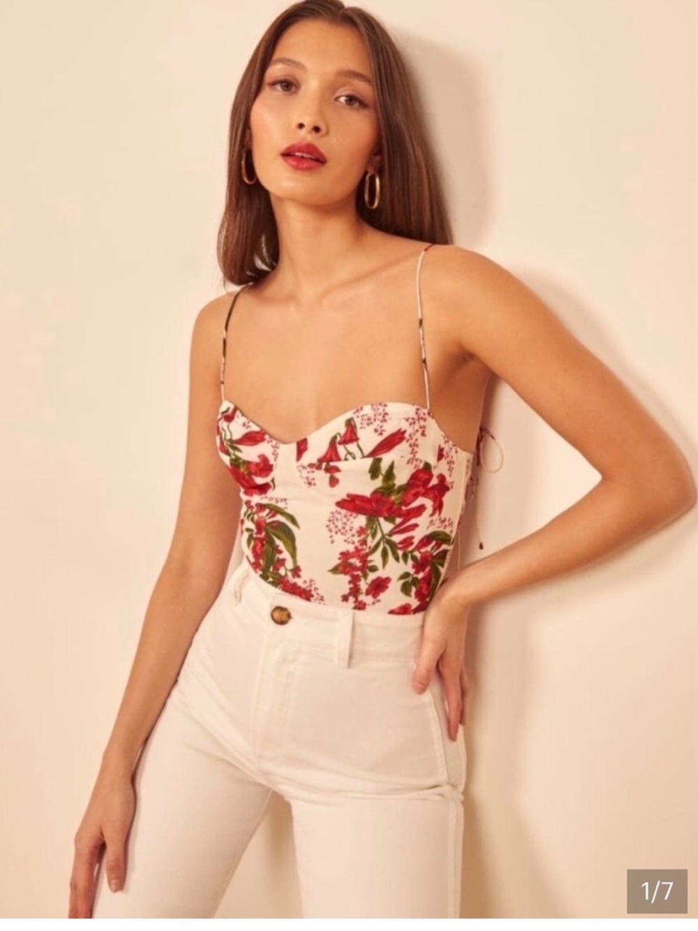 NWOT Reformation Liza bustier top